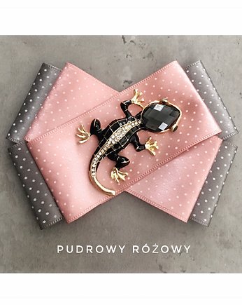 Brosza z Jaszczurką WILD COLLECTION New, Pudrowy Różowy