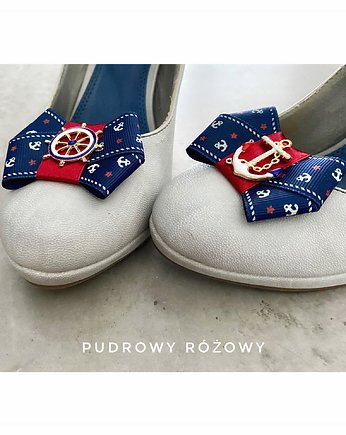 Biżuteryjne  Klipsy do butów NEW, Pudrowy Różowy