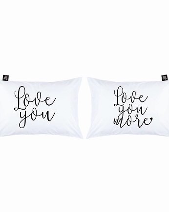 Poszewki na poduszki z napisami LOVE YOU & LOVE , Love To Sleep