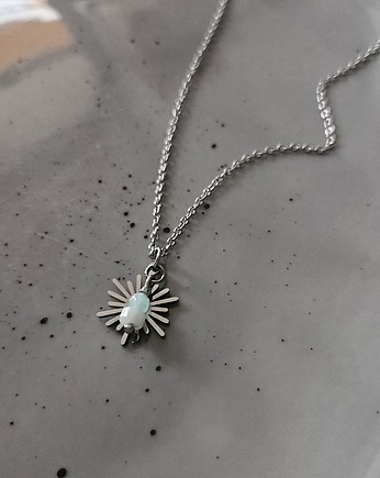 Naszyjnik słońce z amazonitem i jadeitem, REVEAL