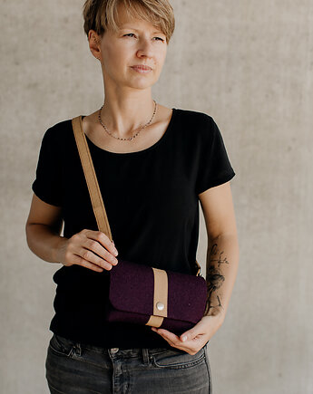 Marmollada - torebka filcowa mała OBERŻYNA+ b, marmollada