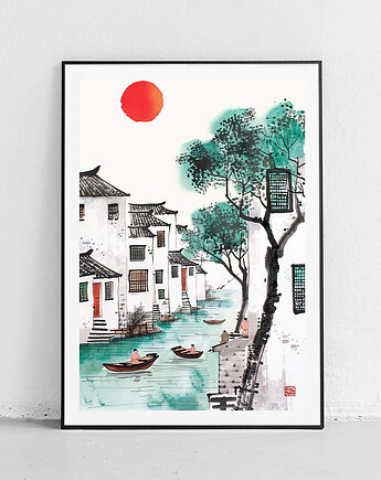 Plakat Cisza orientalnego poranka, Harvest Maison