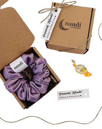 Podziękowania na Wieczór Panieński Gumki scrunchie z dedykacją, Nandi