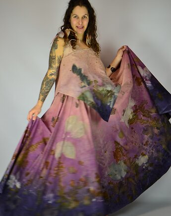 Barwiona Roślinami Spódnica "Polna Wróżka", Zielekada