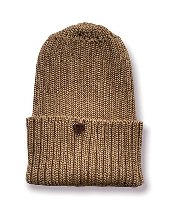 CZAPKA smart merino -  ciemny beż, YellowYarnyYak