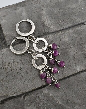 Kolczyki z rubinkami