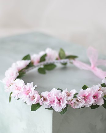 Wianek na głowę kwiaty wiśni, Lola White