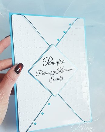 Kartka komunia, album, pamiątka na Komunię, Card Design World