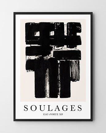 Plakat Soulages Eau Forte XB, HOG STUDIO