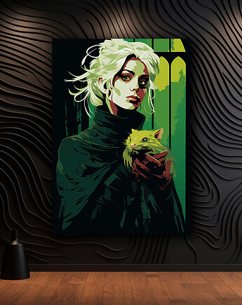 Portret Czarownicy - Plakat - Druk - Czarownica, Wiedźma, Halloween #12, Black Sapphire Art