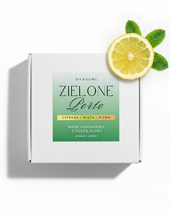 Wosk zapachowy do kominka Zielone Porto, Oyasumi