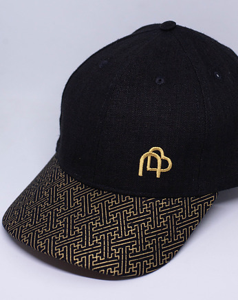 Czapka z daszkiem z konopii z japońskim wzorem, nebbro