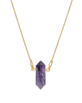 Naszyjnik ametyst srebro 925 pozłacane, Coccola JEWELLERY
