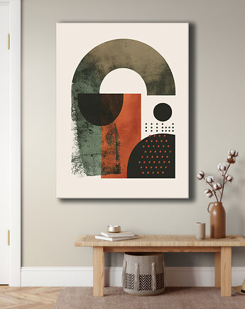 Geometria natury - Obraz na płótnie - Druk Blejtrama, Minimalizm, Loft #74, Black Sapphire Art
