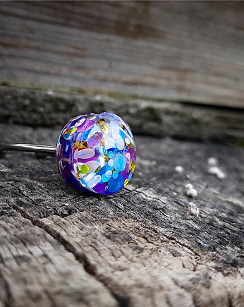 Mały kolorowy pierścionek, Figa handmade accessories