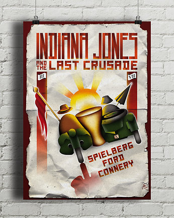 Plakat Indiana Jones And The Last Crusade, minimalmill