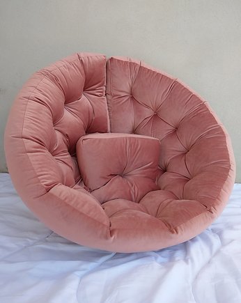 Fotel Futon Sofa pikowana velvet, nisza