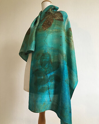 Jedwabny, szmaragdowy szal FOREVER, IMADEONE