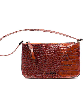 Torebka skórzana brązowa Judith marki Bolsa, Bolsa