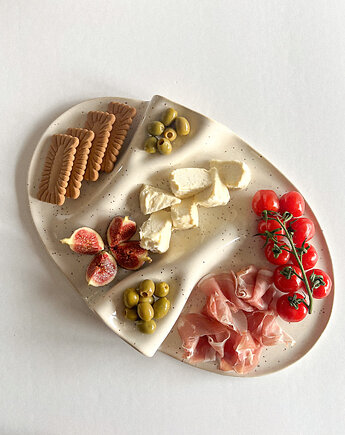 Taca na przekąski WAVY no. 2 beż, PUKKI concept