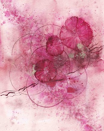 Plakat Geometric Poppy No. 1 Geometryczne Kwiaty, My Moment