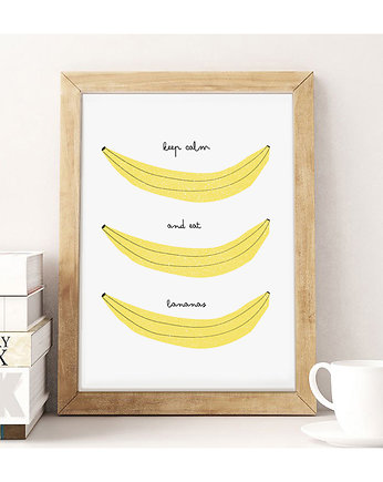 Plakat-Keep calm and eat bananasA3A4, wejustlikeprints