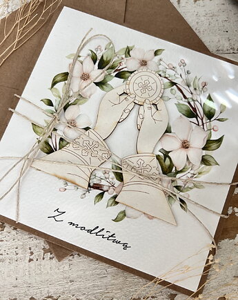 Kartka dla księdza z okazji święceń, rocznicy, dla zakonnicy - z modlitwą, sorte