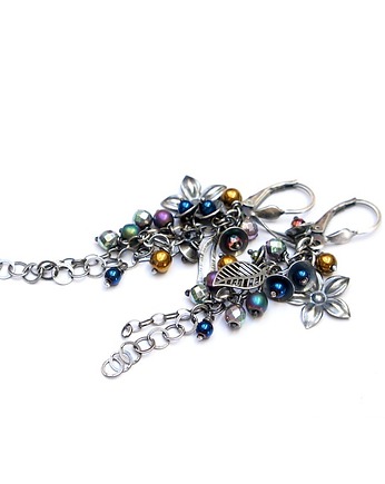 Kolczyki srebrne Bajeczne  vol. 3 , Katia i krokodyl