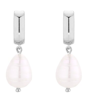 Srebrne kolczyki z naturalną perłą, SOTHO