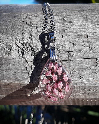 Wisiorek z wrzosem, Figa handmade accessories
