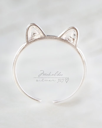 Pierścionek KOTEK- uszka, Ewa Saj  Silver