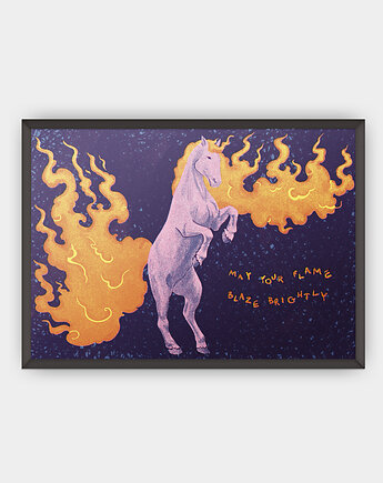 Plakat Fire Horse, megurum.art