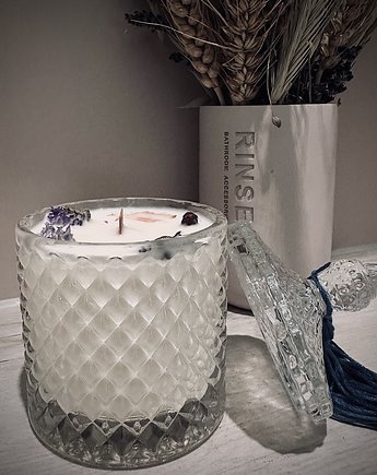 Zapachowa świeca sojowa w szkle kryształowym 100 ml, ploty doroty