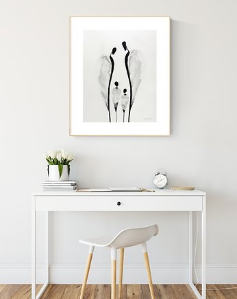 Grafika 40X50 cm wykonana ręcznie, MiniMalArt