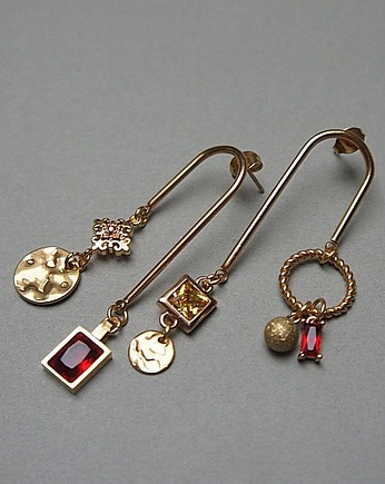 Kolczyki pozłacane Alloys Collection  /Odd/ -  Waves vol. 2, KiKa pracownia