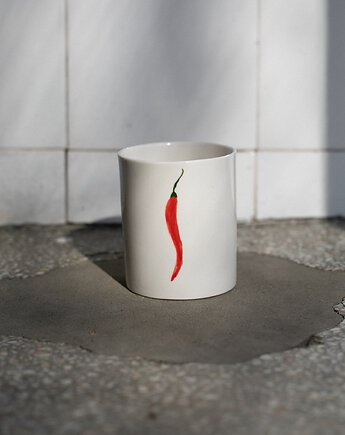 Kubek porcelanowy z papryczką chili LA LUZ, Soul Label