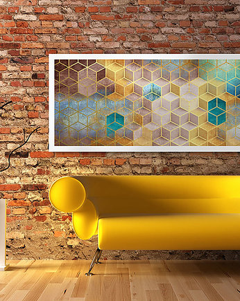 OBRAZ NA PŁÓTNIE - ABSTRAKCJA - 150x60cm, LUdesign gallery