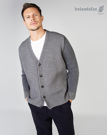 Irlandzki sweter z wełny jagnięcej i bawełny organicznej, OSOBY - Prezent dla dziadka