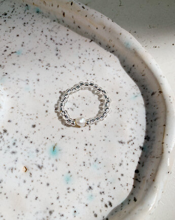 Pierścionek Pearl&Silver, Chmolowska Jewellery