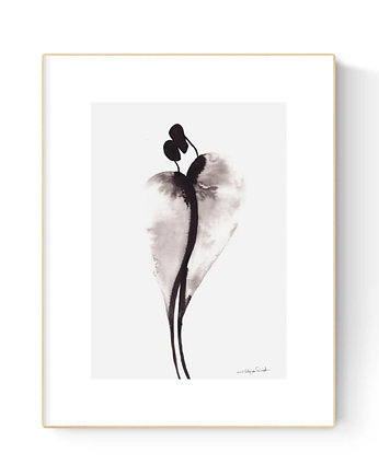 Obraz 21X30 malowany ręcznie na papierze, MiniMalArt