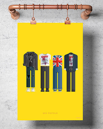 Plakat Sex Pistols, minimalmill