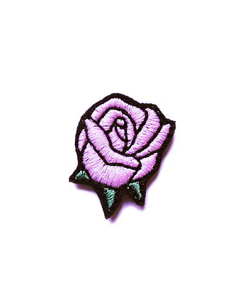 Naszywka haftowana różowa róża, OSOBY - Prezent dla dziewczynki