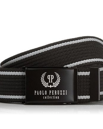 CZARNY PASEK MĘSKI PAOLO PERUZZI PW-10-PP-115 CM, Paolo Peruzzi