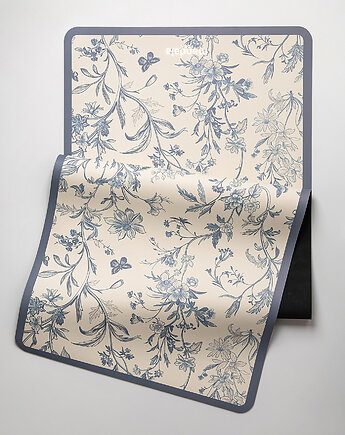 NOWE PU! Antypoślizgowa mata do jogi PU FLORAL MIST 4mm, Mandala Yoga