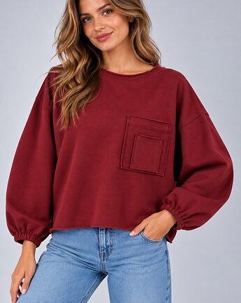 Bluza Flavia Zgaszone Bordo, 3 for U