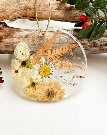 Ozdoba choinkowa/ bombka - ciepłe beże, fernandfelt