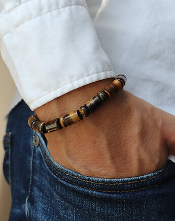 Bransoletka męska - tygrysie oko, Bring Biżuteria