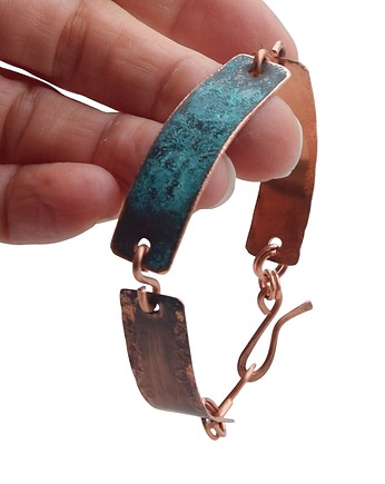 Bransoletka z kutej oksydowanej oraz patynowanej miedzi /2/, Galeriai