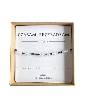 Bransoletka z alfabetem Morse Rośliniara no 4 LIMITOWANA, karolina kosior