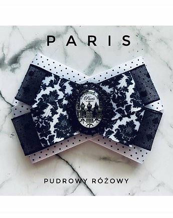 Kolekcja PARIS  z grafiką retro w stylu francuskim, Pudrowy Różowy